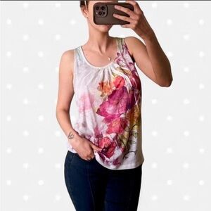 Forever 21 y2K Floral Tank Top